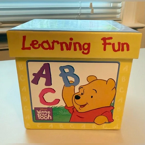 Vintage 2001 Winnie the Pooh Alphabet Learning Cards - Picture 9 of 16